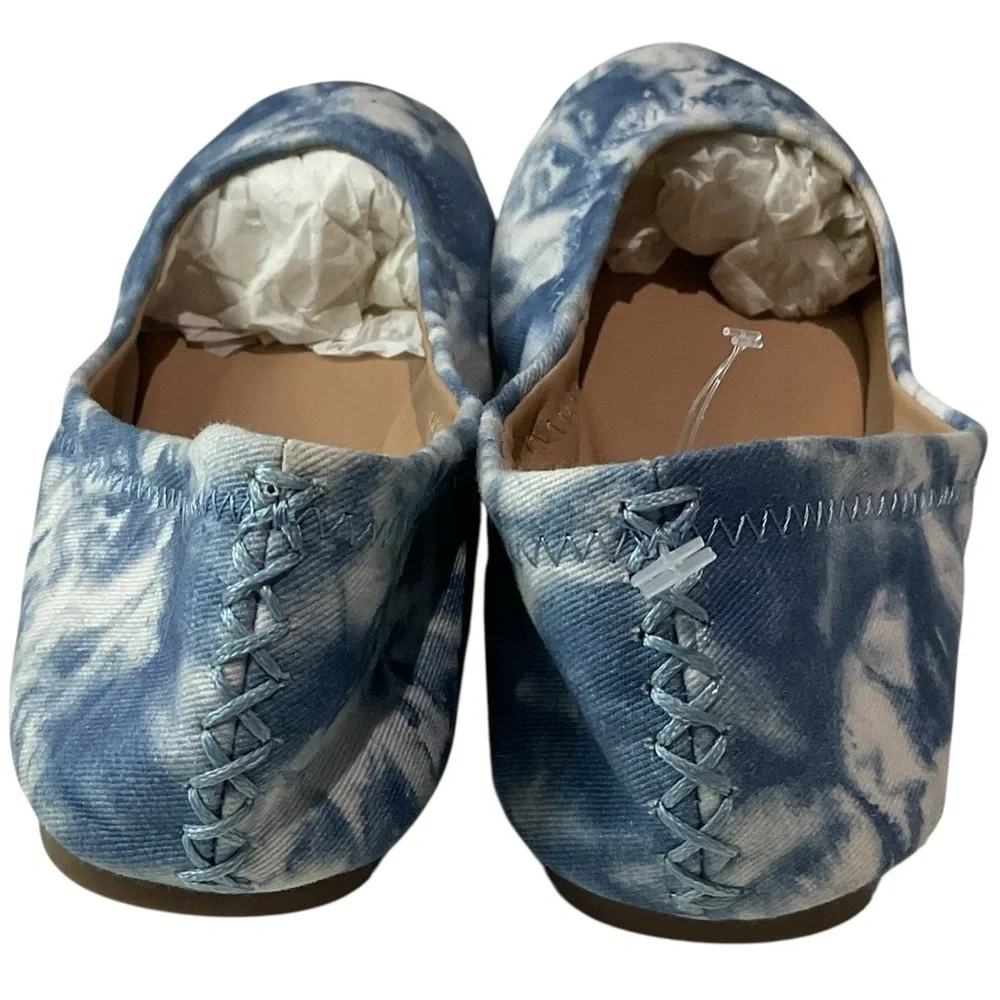 Lucky Brand Tie Dye Blue Patterned Flats Size 8